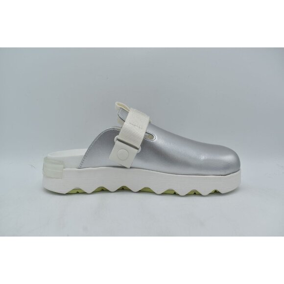 Sorel Womens Size 7 Viibe Sea Salt Luminous Lime Metallic Slip On Clogs Shoes - Picture 9 of 15